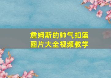 詹姆斯的帅气扣篮图片大全视频教学