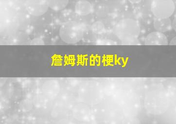 詹姆斯的梗ky