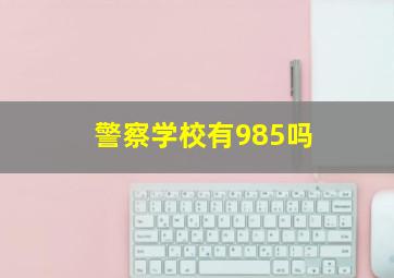 警察学校有985吗