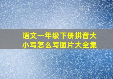 语文一年级下册拼音大小写怎么写图片大全集