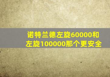 诺特兰德左旋60000和左旋100000那个更安全