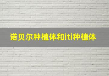 诺贝尔种植体和iti种植体