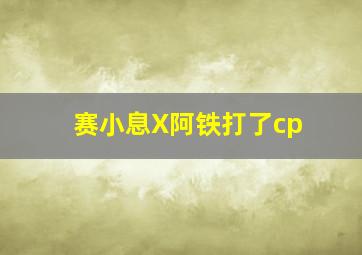 赛小息X阿铁打了cp