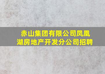 赤山集团有限公司凤凰湖房地产开发分公司招聘