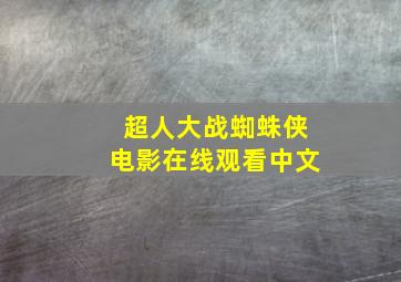 超人大战蜘蛛侠电影在线观看中文