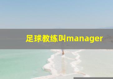 足球教练叫manager