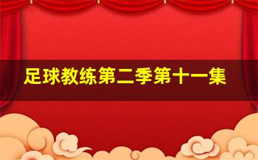 足球教练第二季第十一集