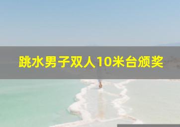 跳水男子双人10米台颁奖