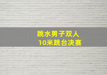 跳水男子双人10米跳台决赛