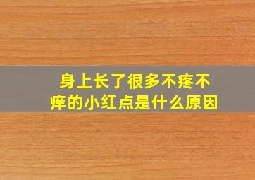 身上长了很多不疼不痒的小红点是什么原因