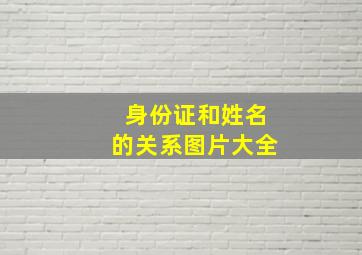 身份证和姓名的关系图片大全