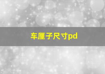 车厘子尺寸pd