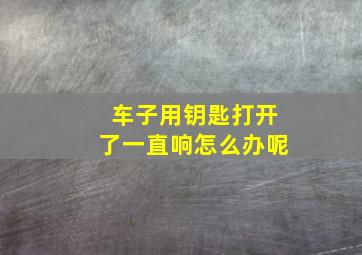 车子用钥匙打开了一直响怎么办呢