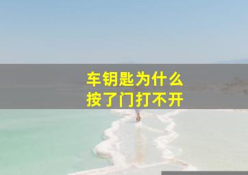 车钥匙为什么按了门打不开