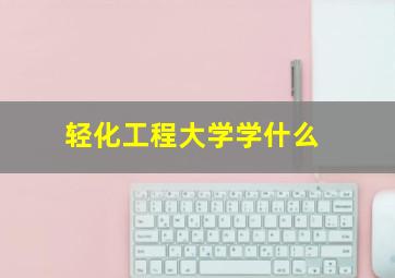 轻化工程大学学什么