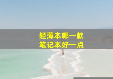 轻薄本哪一款笔记本好一点