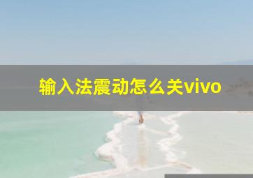 输入法震动怎么关vivo