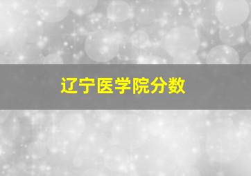 辽宁医学院分数