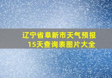 辽宁省阜新市天气预报15天查询表图片大全