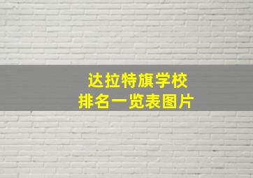 达拉特旗学校排名一览表图片