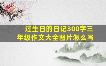 过生日的日记300字三年级作文大全图片怎么写