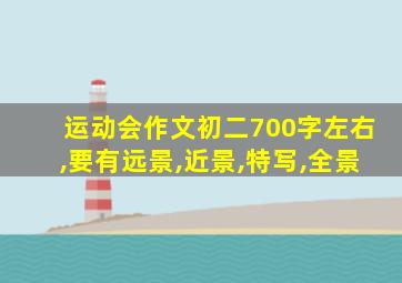 运动会作文初二700字左右,要有远景,近景,特写,全景