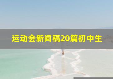 运动会新闻稿20篇初中生