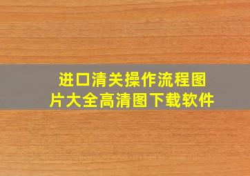 进口清关操作流程图片大全高清图下载软件