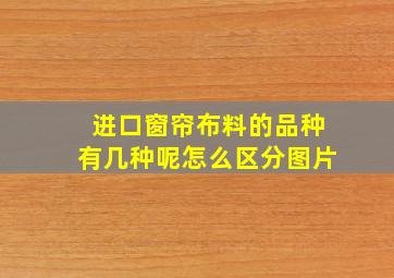 进口窗帘布料的品种有几种呢怎么区分图片