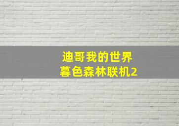 迪哥我的世界暮色森林联机2