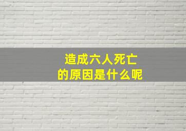 造成六人死亡的原因是什么呢