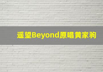 遥望Beyond原唱黄家驹