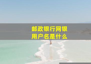 邮政银行网银用户名是什么