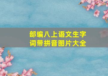 部编八上语文生字词带拼音图片大全