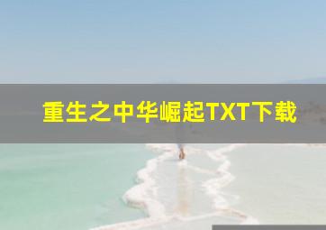 重生之中华崛起TXT下载