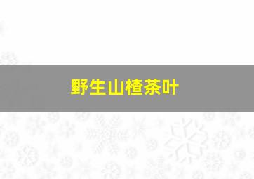 野生山楂茶叶