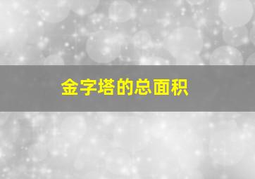 金字塔的总面积