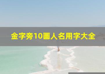 金字旁10画人名用字大全