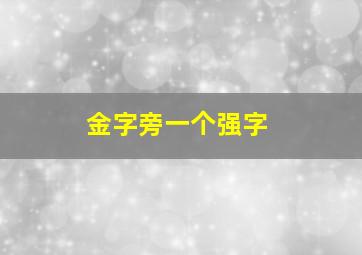 金字旁一个强字