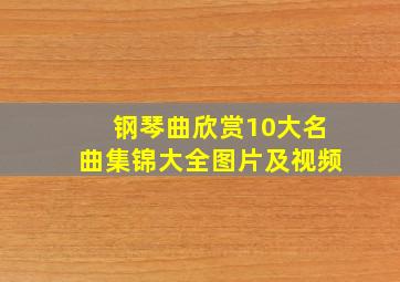 钢琴曲欣赏10大名曲集锦大全图片及视频