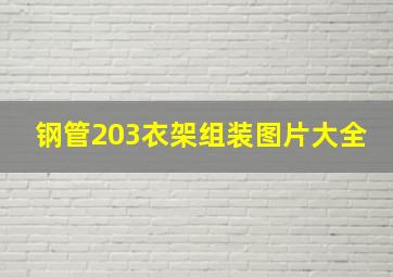 钢管203衣架组装图片大全