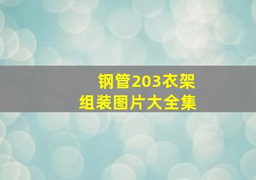 钢管203衣架组装图片大全集