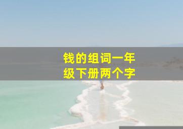 钱的组词一年级下册两个字