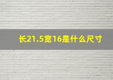 长21.5宽16是什么尺寸