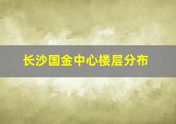 长沙国金中心楼层分布