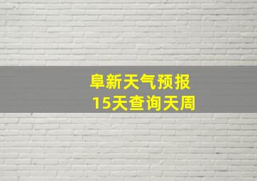 阜新天气预报15天查询天周