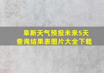 阜新天气预报未来5天查询结果表图片大全下载