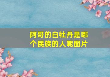 阿哥的白牡丹是哪个民族的人呢图片