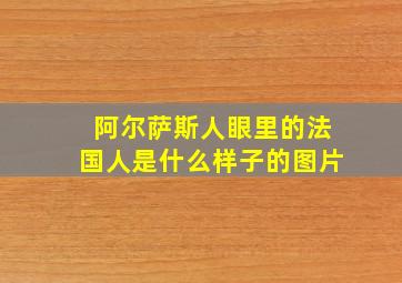 阿尔萨斯人眼里的法国人是什么样子的图片