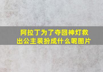 阿拉丁为了夺回神灯救出公主装扮成什么呢图片